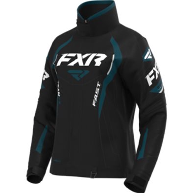 FXR TEAM FX WOMEN'S COAT BLACK / OCEAN