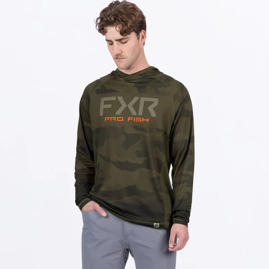 Men's Derby Camo Air UPF Pullover Hoodie